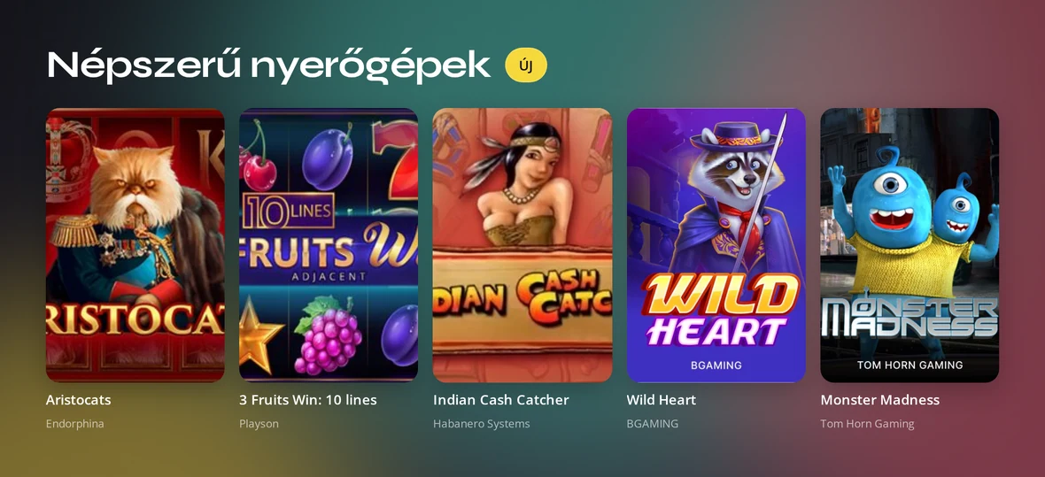 Népszerű nyerőgépeket ismerj meg