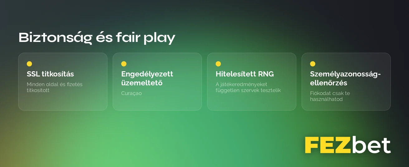 Biztonsági szempontokat ellenőrizz